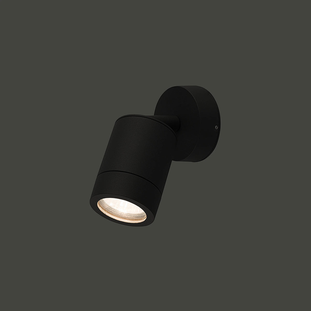 Nowodvorski Kinkiet regulowany BLOX 10W only LED 220-230 50/60 - Aluminium lakierowane - Grafitowy 12523 - lampa włączona