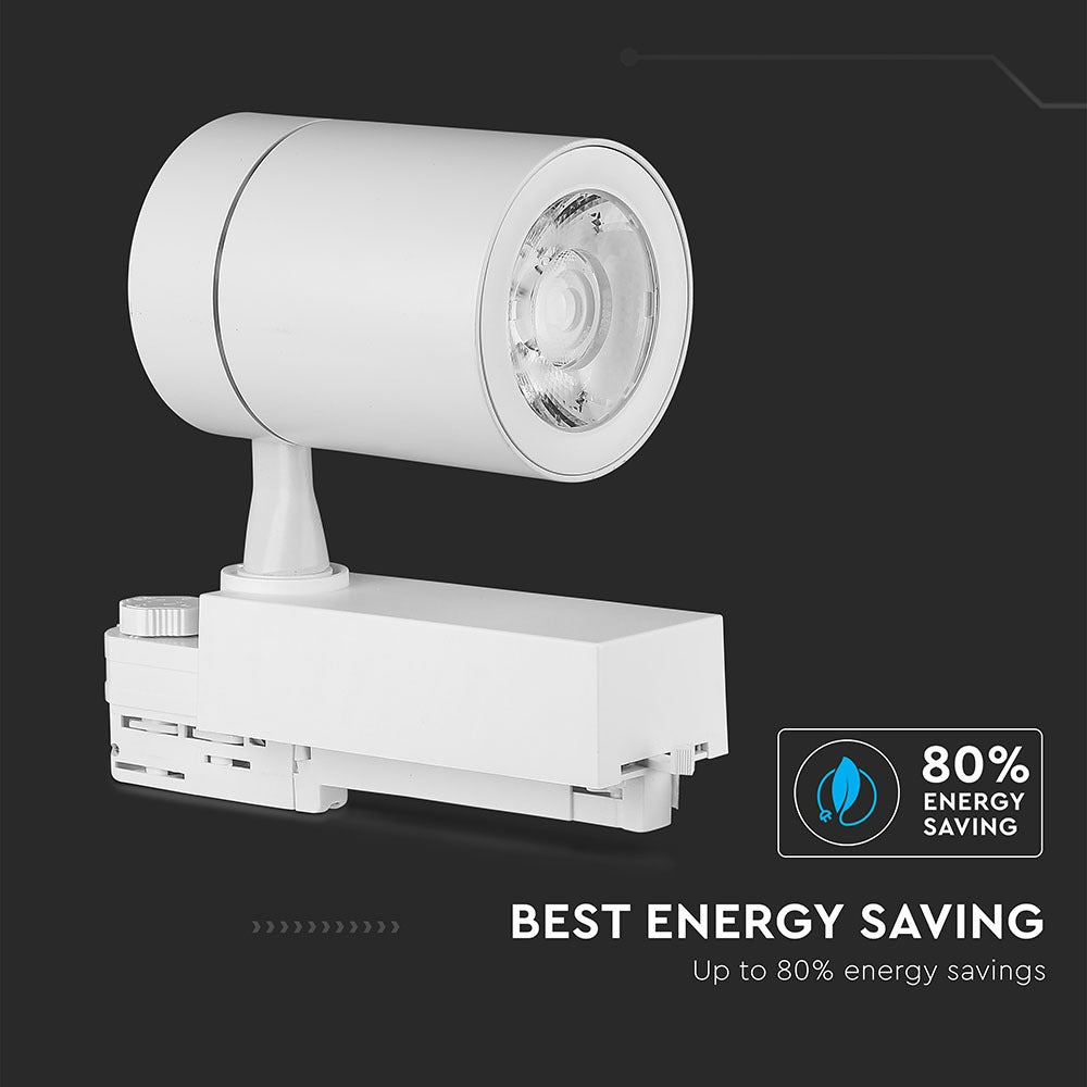 35W Lampa LED na szynoprzewód / Barwa:3000K / Obudowa: Biała