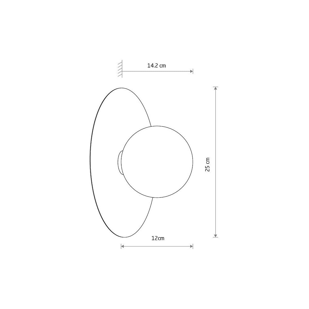 Nowodvorski Kinkiet SATURN M 4W only LED 220-230 50/60 - Stal lakierowana - Beżowy 12595