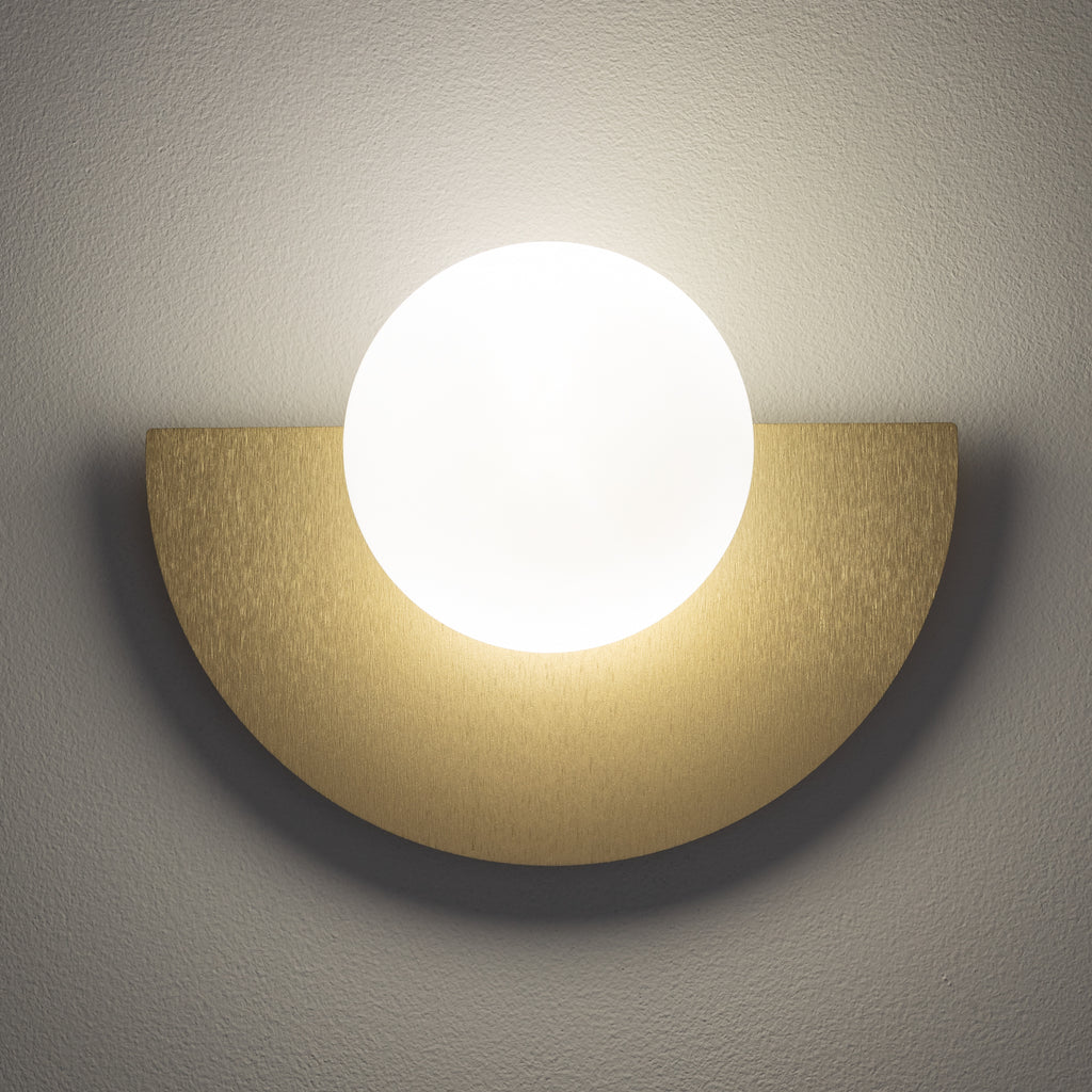 Nowodvorski Kinkiet SATURN S 4W only LED 220-230 50/60 - Stal lakierowana - Szczotkowane złoto 12598