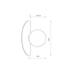 Nowodvorski Kinkiet SATURN S 4W only LED 220-230 50/60 - Stal lakierowana - Granatowy 12601