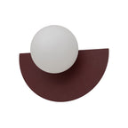 Nowodvorski Kinkiet SATURN S 4W only LED 220-230 50/60 - Stal lakierowana - Burgundowy 12602