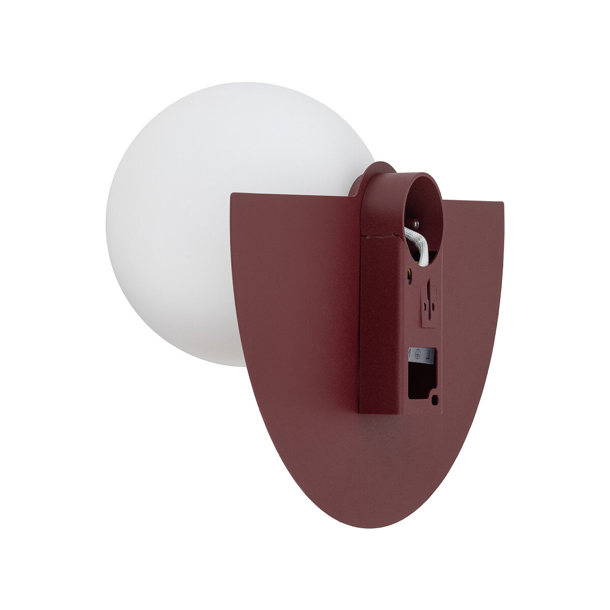 Nowodvorski Kinkiet SATURN S 4W only LED 220-230 50/60 - Stal lakierowana - Burgundowy 12602