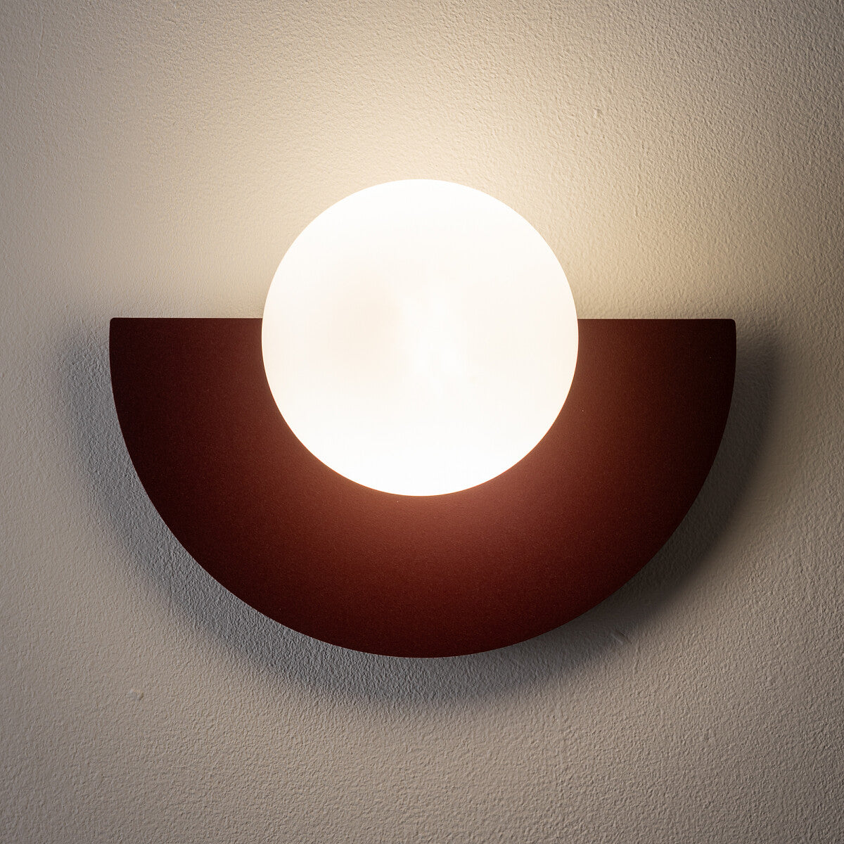 Nowodvorski Kinkiet SATURN S 4W only LED 220-230 50/60 - Stal lakierowana - Burgundowy 12602
