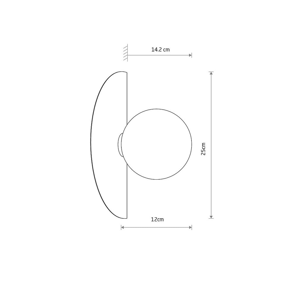 Nowodvorski Kinkiet SATURN S 4W only LED 220-230 50/60 - Stal lakierowana - Burgundowy 12602