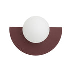 Nowodvorski Kinkiet SATURN S 4W only LED 220-230 50/60 - Stal lakierowana - Burgundowy 12602