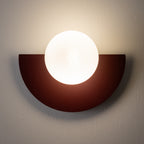 Nowodvorski Kinkiet SATURN S 4W only LED 220-230 50/60 - Stal lakierowana - Burgundowy 12602