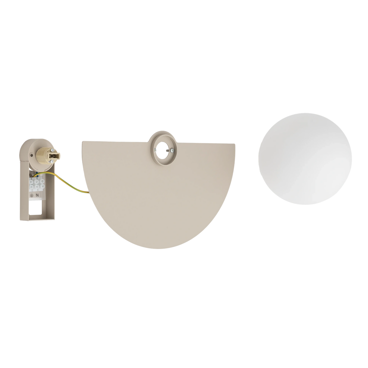 Nowodvorski Kinkiet SATURN S 4W only LED 220-230 50/60 - Stal lakierowana - Beżowy 12603