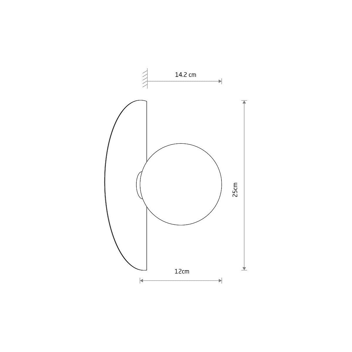 Nowodvorski Kinkiet SATURN S 4W only LED 220-230 50/60 - Stal lakierowana - Beżowy 12603