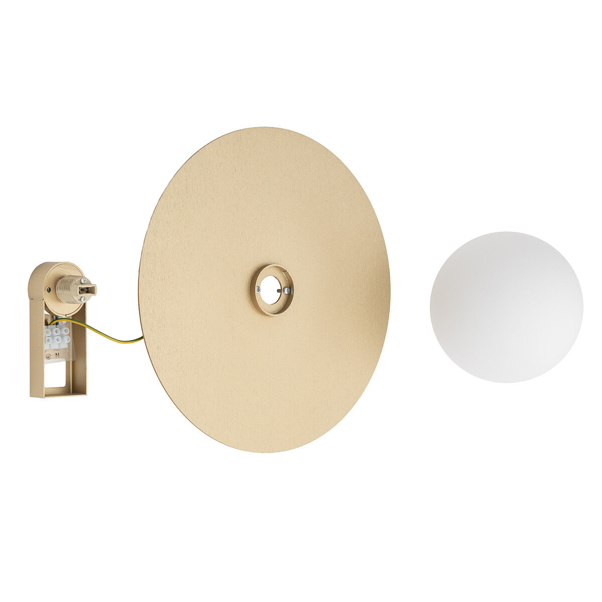 Nowodvorski Kinkiet SATURN M 4W only LED 220-230 50/60 - Stal lakierowana - Szczotkowane złoto 12604