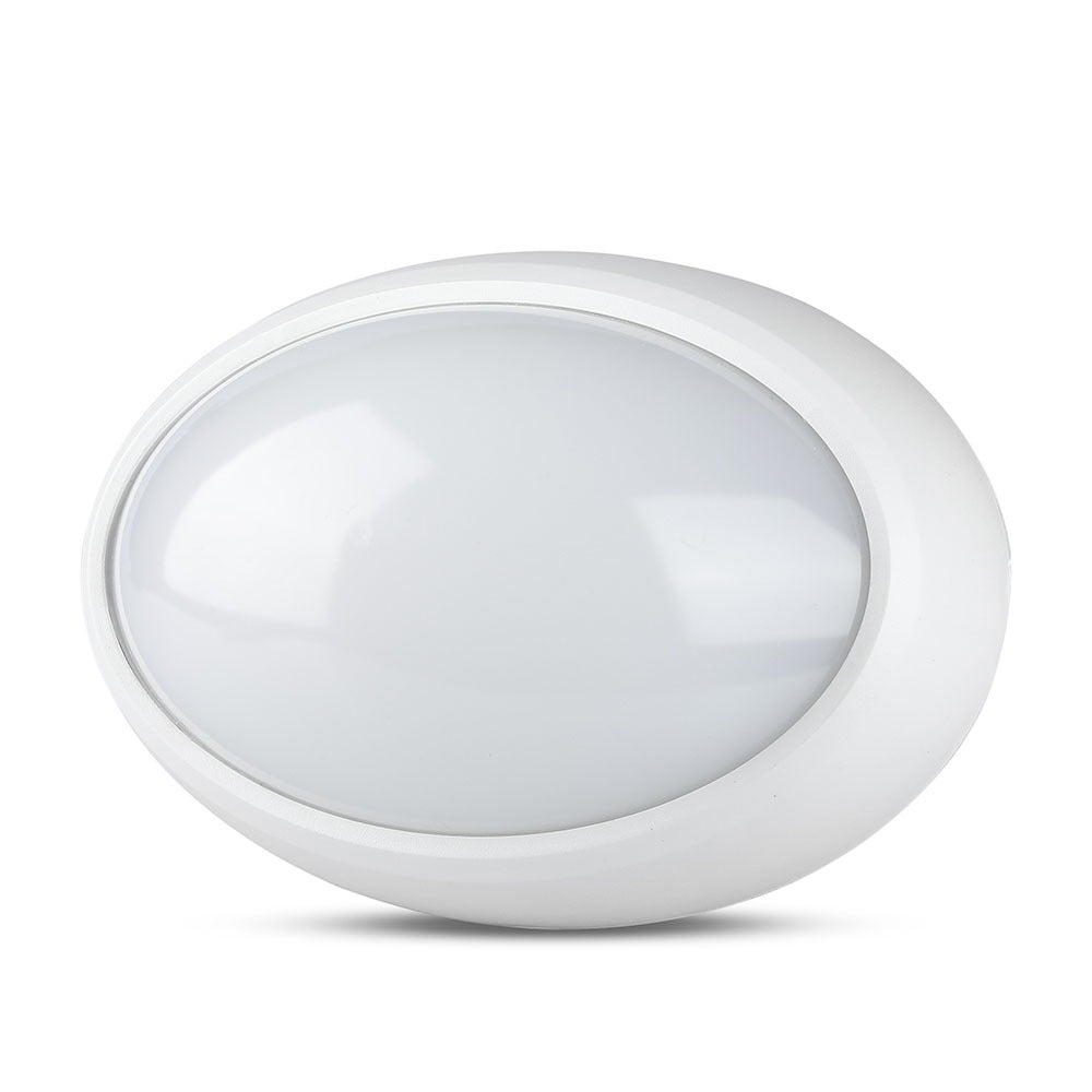 8W Plafon Owalny / IP54 / Barwa:3000K / Obudowa: Biała