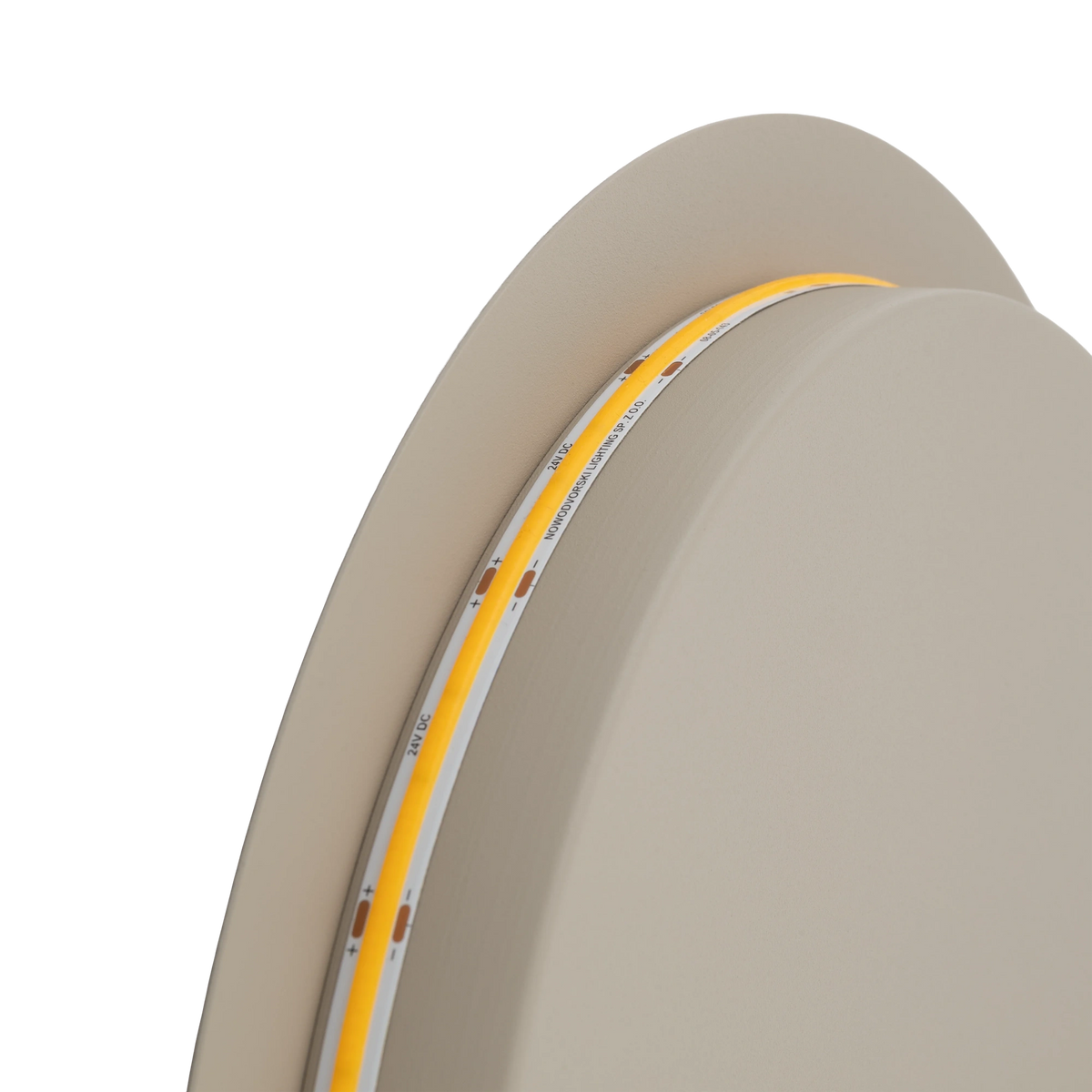Nowodvorski Kinkiet RING LED 13W 220-230 50/60 - Stal lakierowana - Beżowy 12654