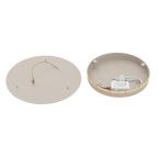Nowodvorski Kinkiet RING LED 10W 220-230 50/60 - Stal lakierowana - Beżowy 12655