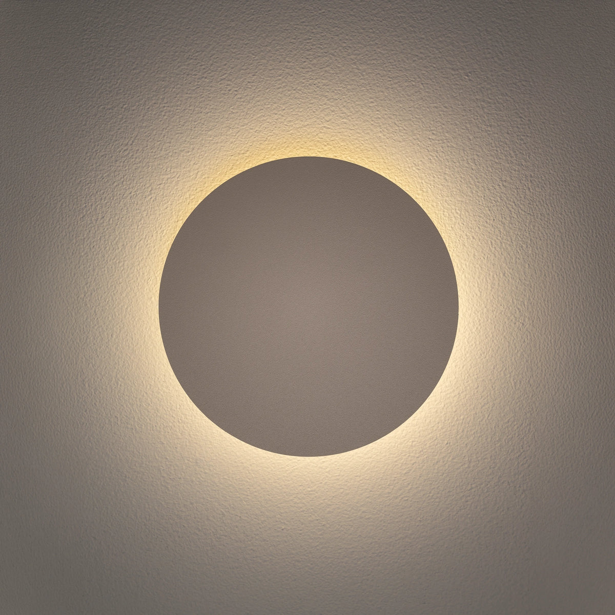 Nowodvorski Kinkiet RING LED 7W 220-230 50/60 - Stal lakierowana - Beżowy 12656 - lampa włączona