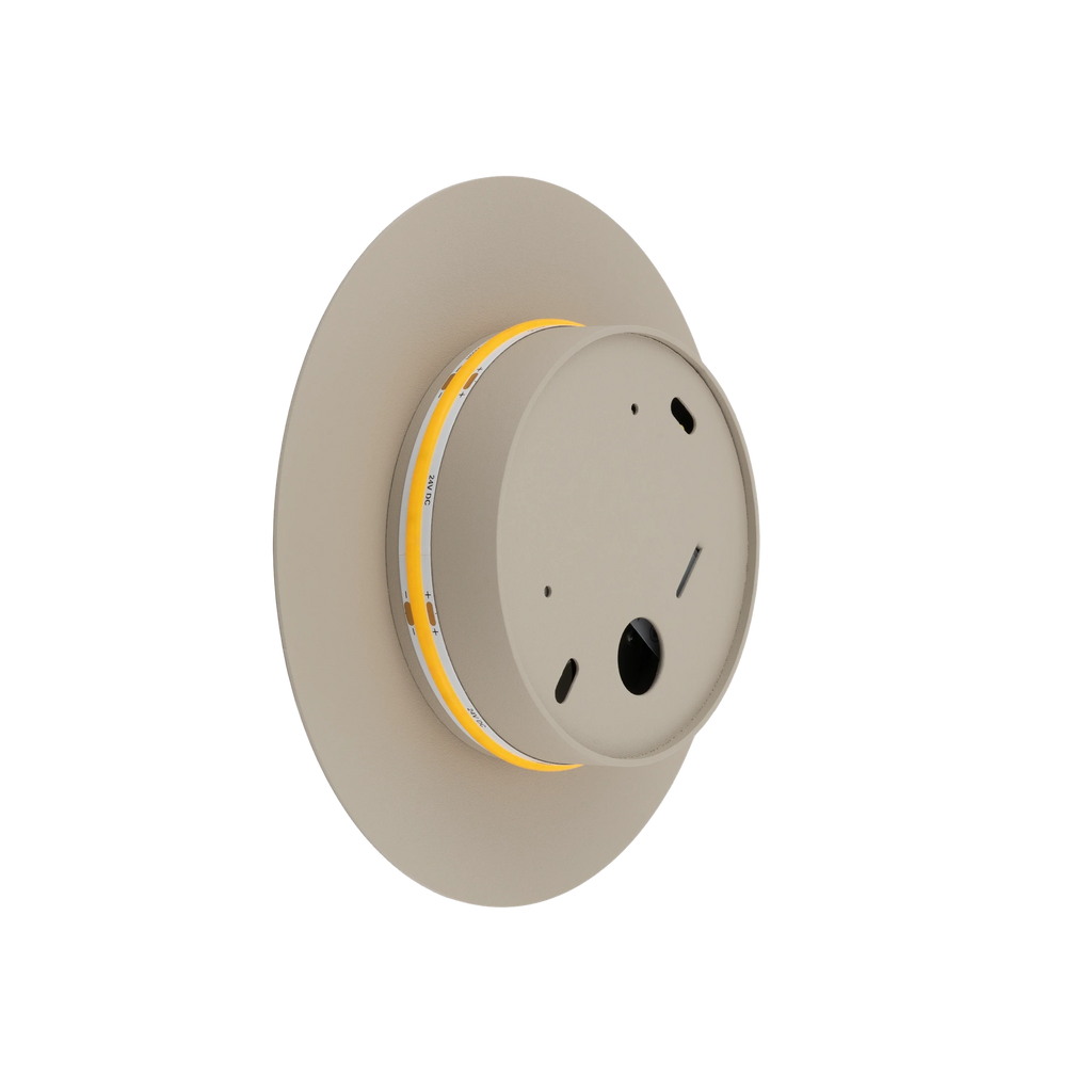Nowodvorski Kinkiet RING LED 7W 220-230 50/60 - Stal lakierowana - Beżowy 12656