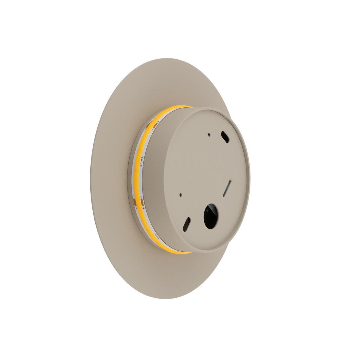 Nowodvorski Kinkiet RING LED 7W 220-230 50/60 - Stal lakierowana - Beżowy 12656
