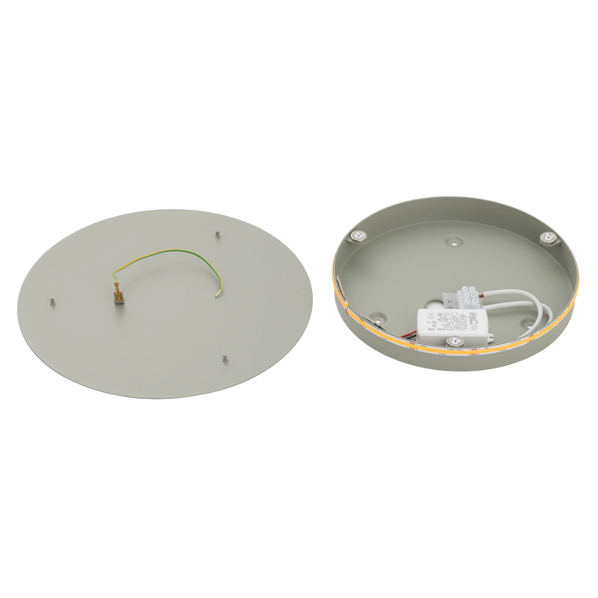 Nowodvorski Kinkiet RING LED 10W 220-230 50/60 - Stal lakierowana - Szałwiowy 12662