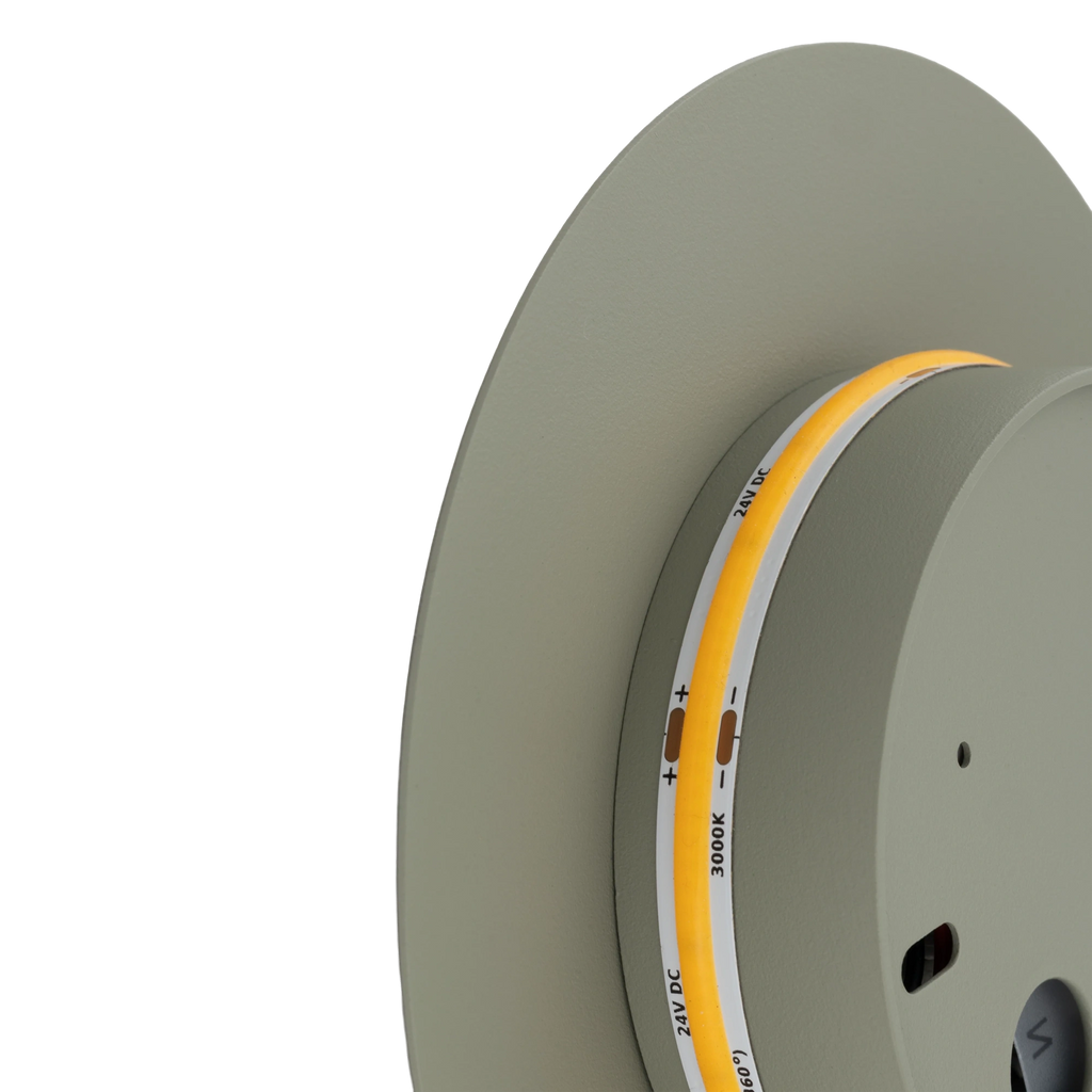 Nowodvorski Kinkiet RING LED 7W 220-230 50/60 - Stal lakierowana - Szałwiowy 12663