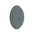 Nowodvorski Kinkiet RING LED 13W 220-230 50/60 - Stal lakierowana - Szary błękit 12664
