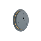 Nowodvorski Kinkiet RING LED 10W 220-230 50/60 - Stal lakierowana - Szary błękit 12665