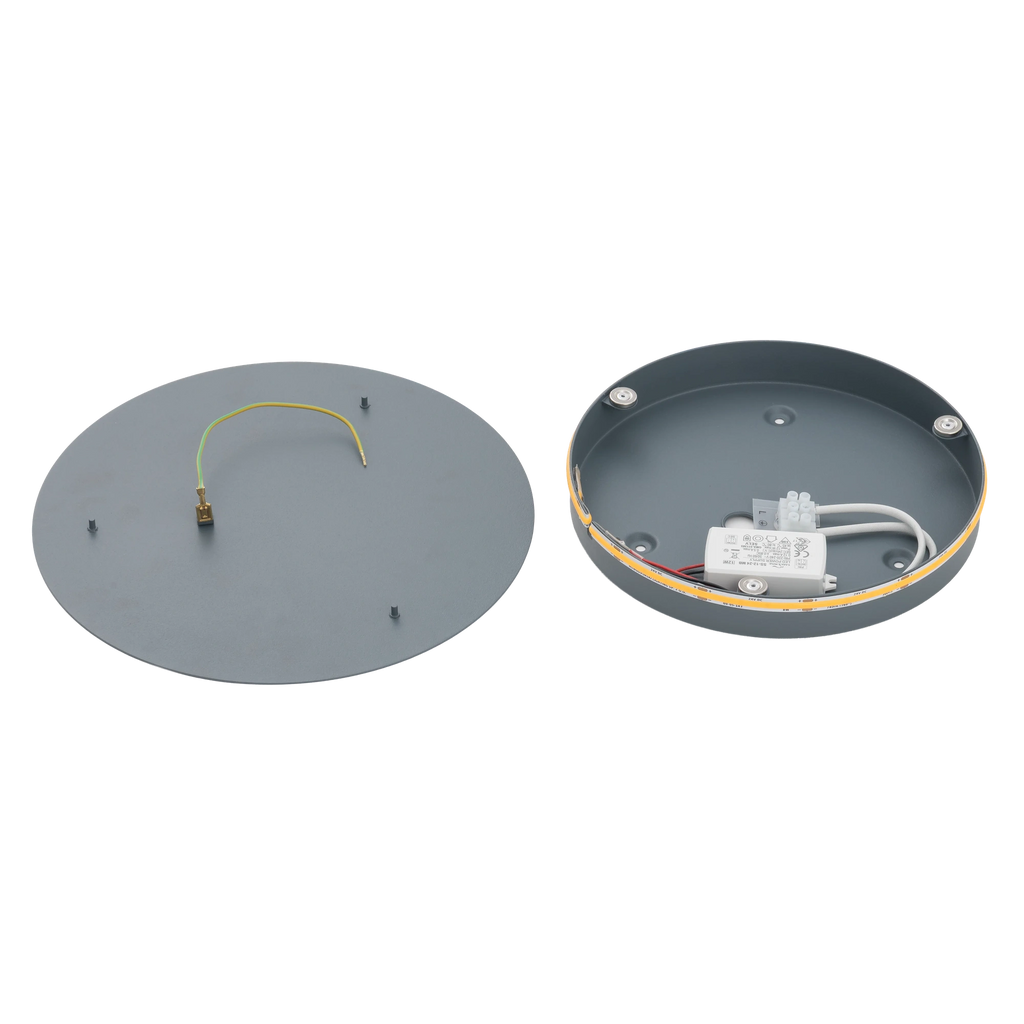 Nowodvorski Kinkiet RING LED 10W 220-230 50/60 - Stal lakierowana - Szary błękit 12665