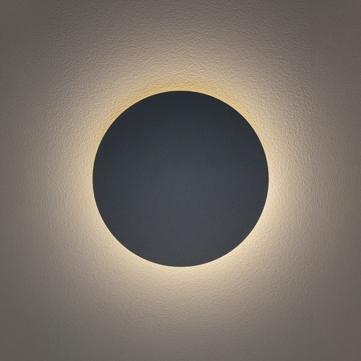 Nowodvorski Kinkiet RING LED 7W 220-230 50/60 - Stal lakierowana - Szary błękit 12666 - lampa włączona