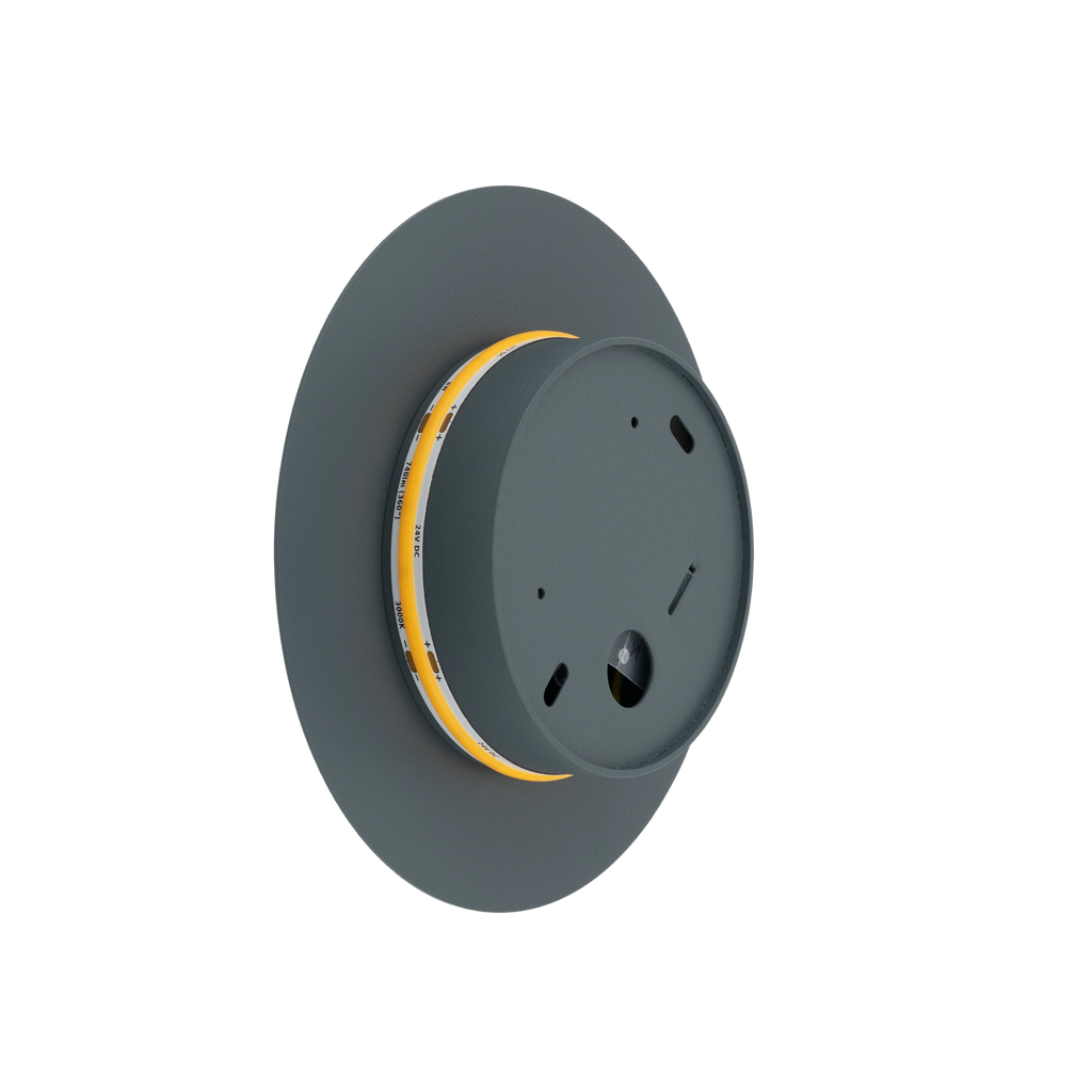 Nowodvorski Kinkiet RING LED 7W 220-230 50/60 - Stal lakierowana - Szary błękit 12666