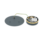 Nowodvorski Kinkiet RING LED 7W 220-230 50/60 - Stal lakierowana - Szary błękit 12666