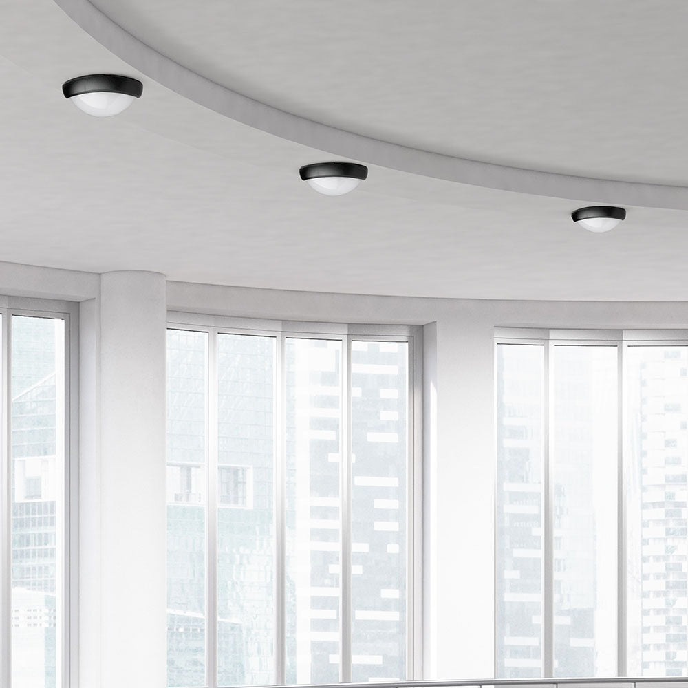 8W Plafon Owalny / IP54 / Barwa:6400K / Obudowa: Czarna