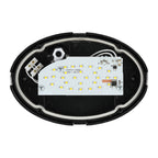 8W Plafon Owalny / IP54 / Barwa:6400K / Obudowa: Czarna
