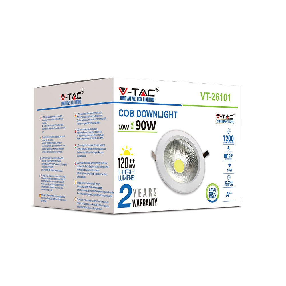 10W Oprawa wpuszczana reflektor LED / Barwa:4000K / HIGH LUMEN