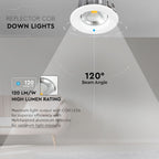 30W Oprawa wpuszczana reflektor LED / Barwa:3000K / HIGH LUMEN