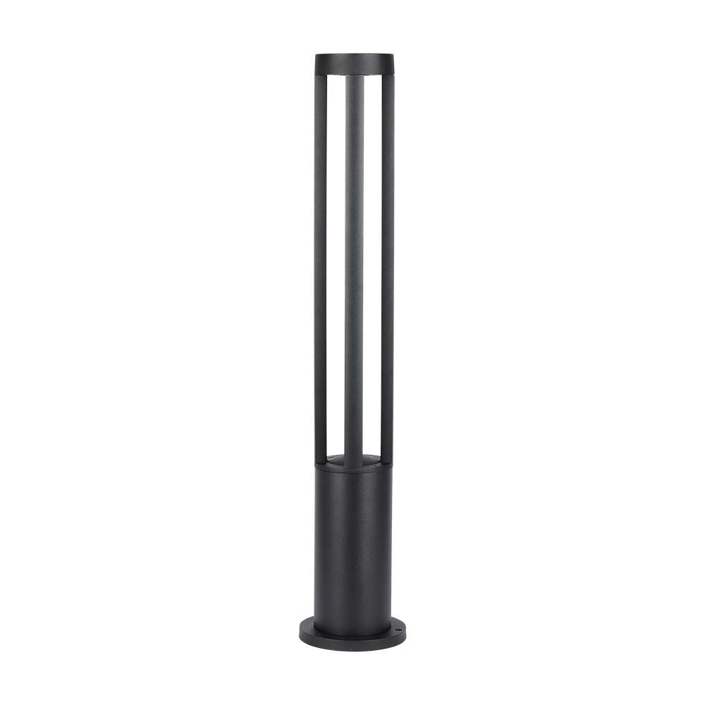 10W Słupek ogrodowy / Barwa:6400K / Obudowa: Czarna / Wysokość 80 cm