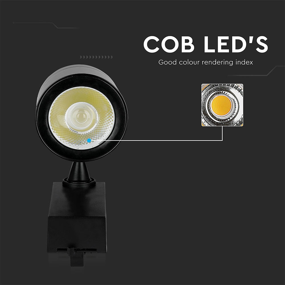 35W Lampa LED na szynoprzewód / Barwa:3000K / Obudowa: Czarna