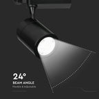 35W Lampa LED na szynoprzewód / Barwa:6000K / Obudowa: Czarna