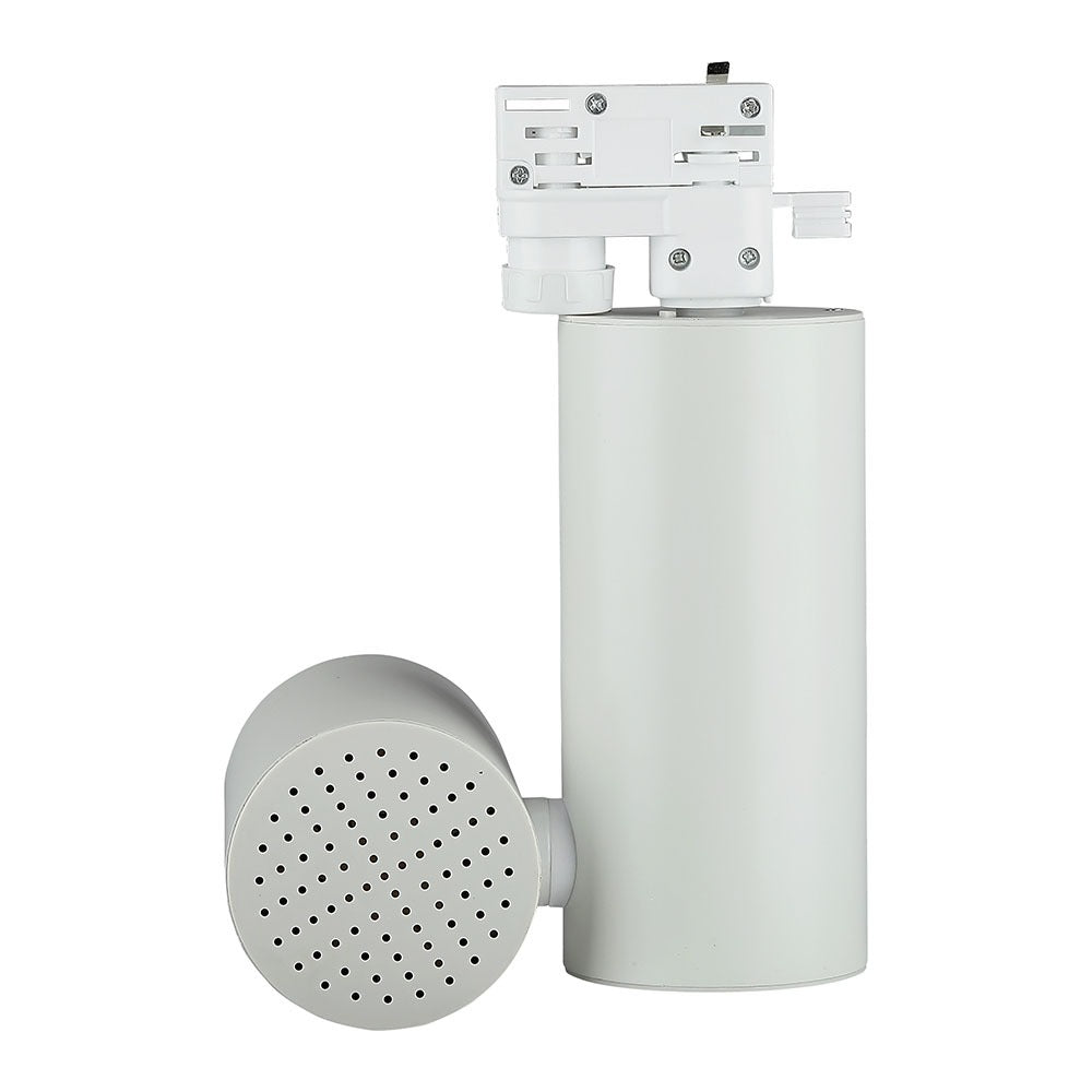 30W Lampa LED na szynoprzewód / Barwa:6400K / Obudowa: Biała / 5 Lat gwarancji