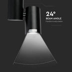 30W Lampa LED na szynoprzewód / Barwa:6400K / Obudowa: Czarna / 5 Lat gwarancji