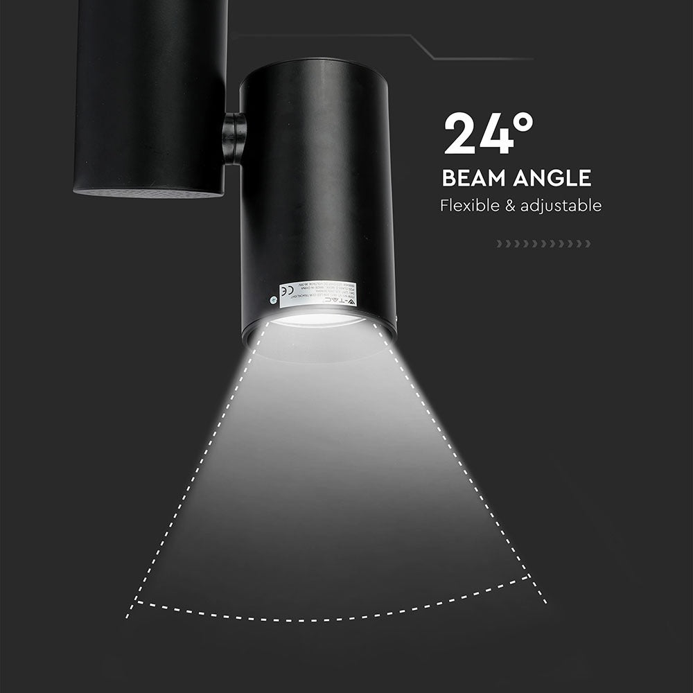 30W Lampa LED na szynoprzewód / Barwa:6400K / Obudowa: Czarna / 5 Lat gwarancji
