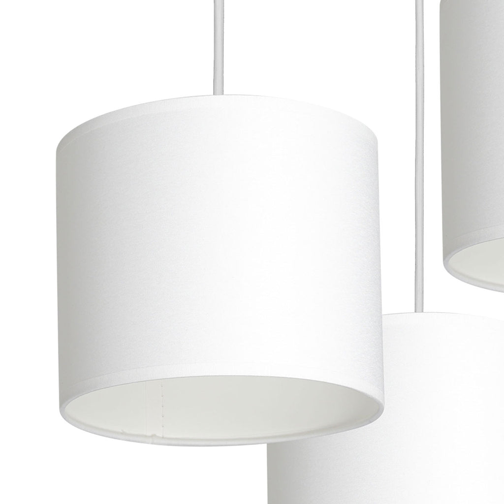 żyrandol Arden talerz dia 300, white, cylinder shade dia 180, h 150 white 3xE27