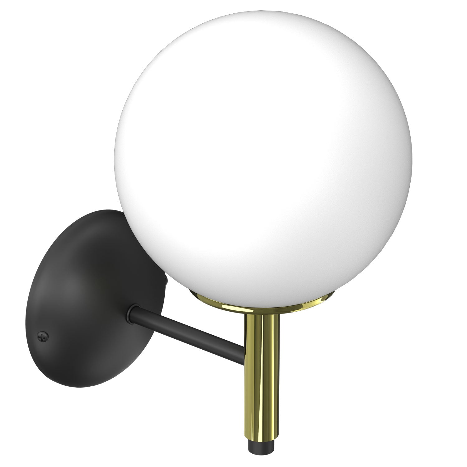 kinkiet Awinion black/gold 1xE27
