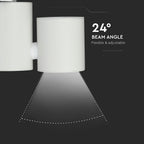 15W Lampa LED na szynoprzewód / Barwa:6400K / Obudowa: Biała / 5 Lat gwarancji