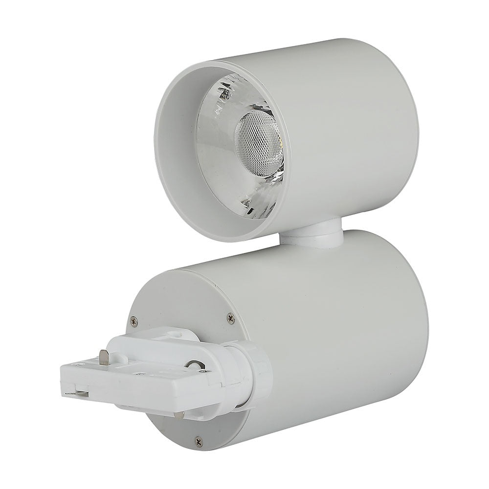 15W Lampa LED na szynoprzewód / Barwa:6400K / Obudowa: Biała / 5 Lat gwarancji