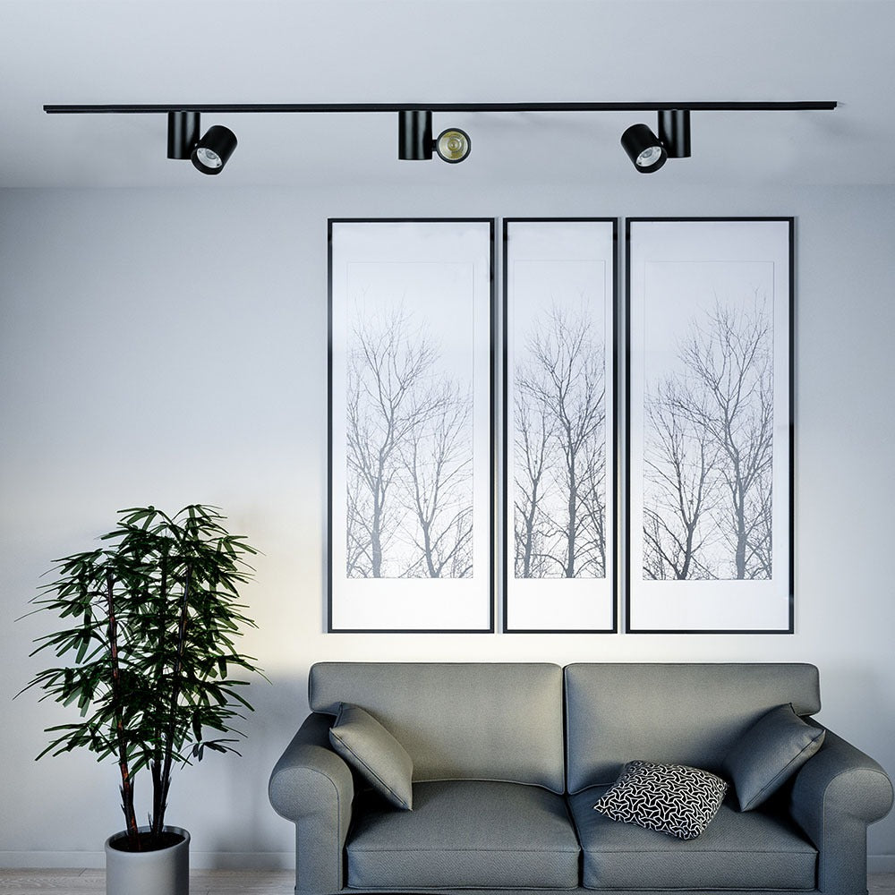 15W Lampa LED na szynoprzewód / Barwa:6400K / Obudowa: Czarna / 5 Lat gwarancji