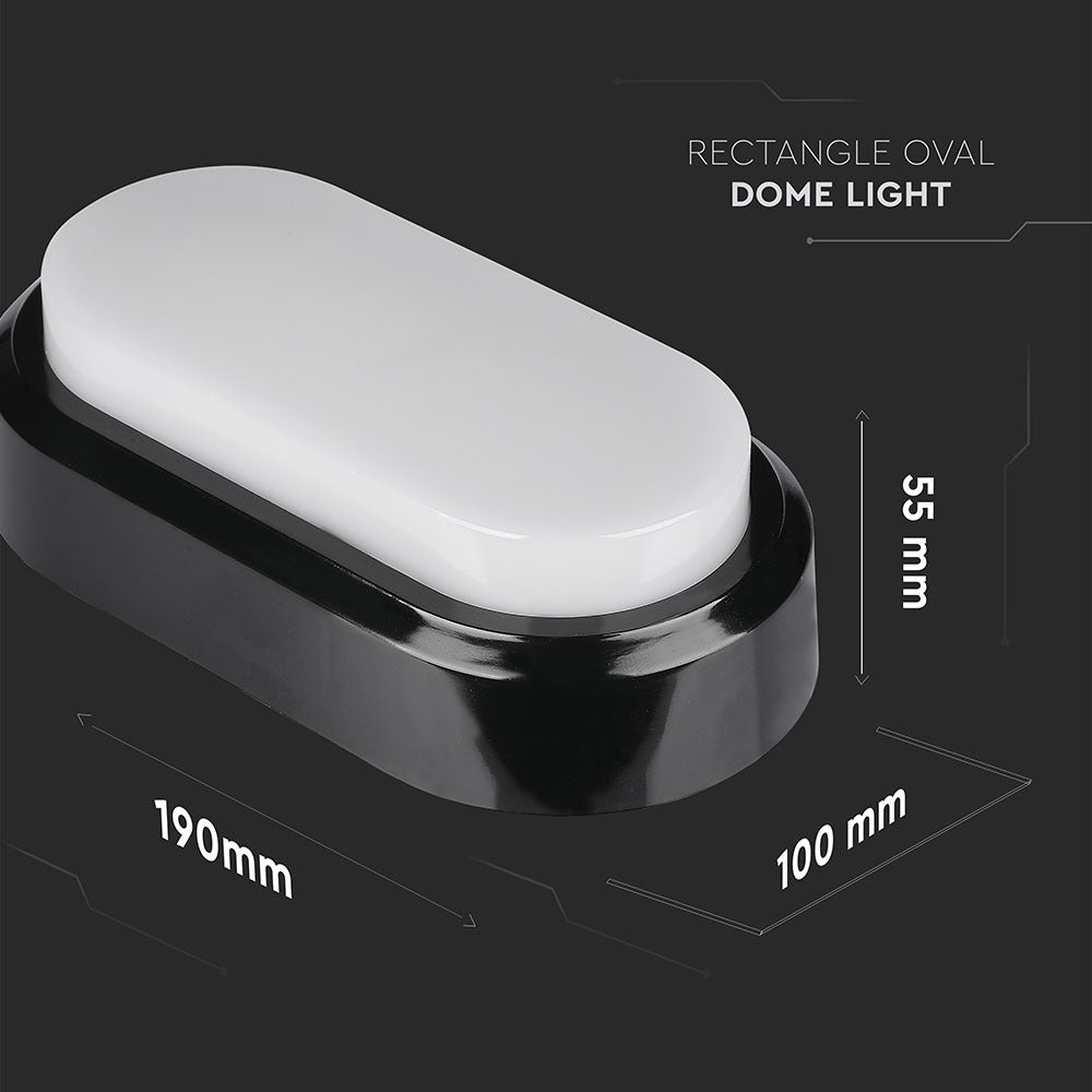 8W / Plafon LED / Barwa:3000K / Obudowa: Czarna