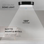 8W / Plafon LED / Barwa:3000K / Obudowa: Czarna