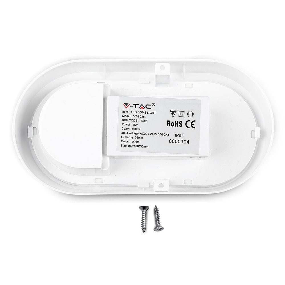 8W / Plafon LED / Barwa:3000K / Obudowa: Biała