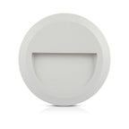 2W Oprawa Schodowa LED / Barwa:3000K / Obudowa: Biała / Okrągły