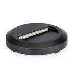 2W Oprawa Schodowa LED / Barwa:3000K / Obudowa: Czarna / Okrągły