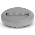 2W Oprawa Schodowa LED / Barwa:4000K / Obudowa: Szara / Okrągły
