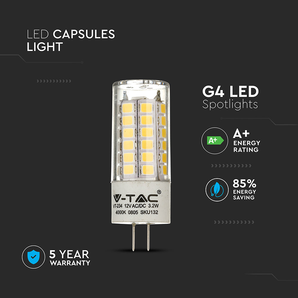 3.2W Żarówka LED / Chip SAMSUNG / Barwa:6400K / Trzonek:G4